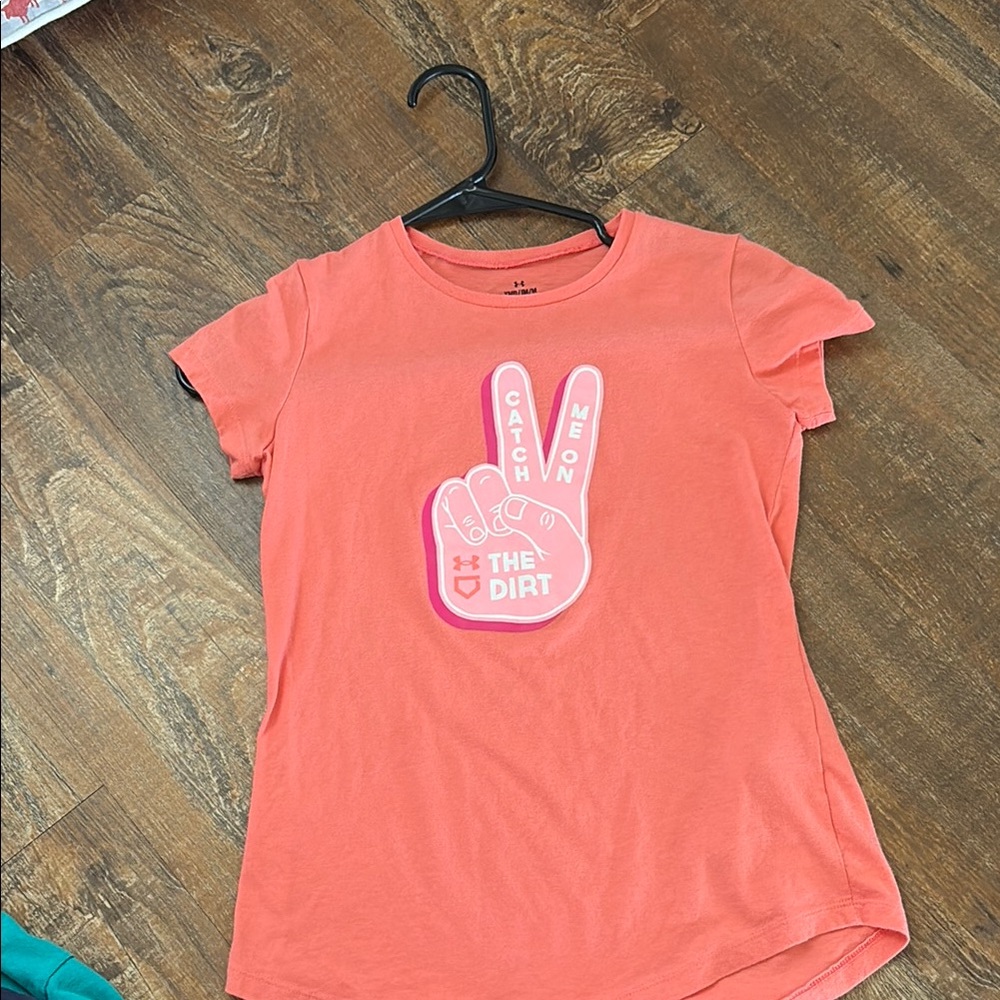 Under Armour Kids' coral Tee